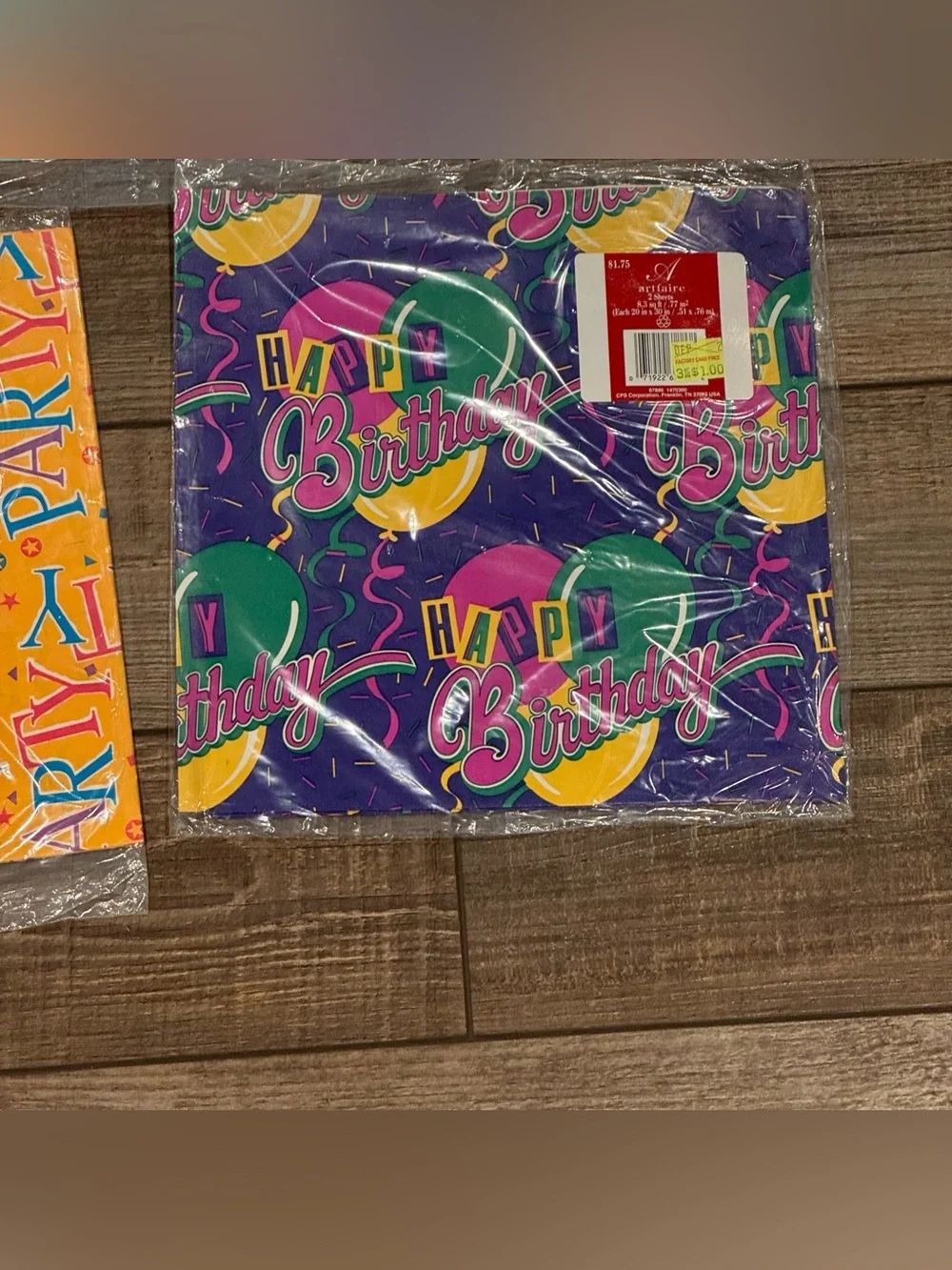 Vintage Wrapping Paper Sheets Birthday Baby Bridal Shower New Lot of 8